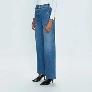 NWT Pistola Penny Utility High Rise Wide Leg - Canal